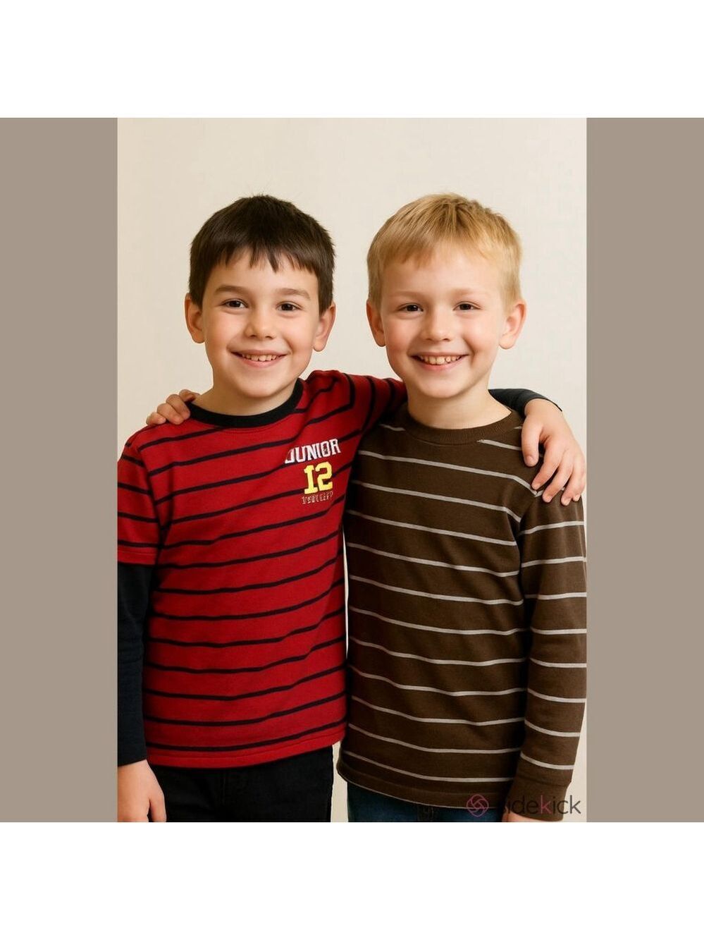 Striped Long Sleeve Boys Tee Medium